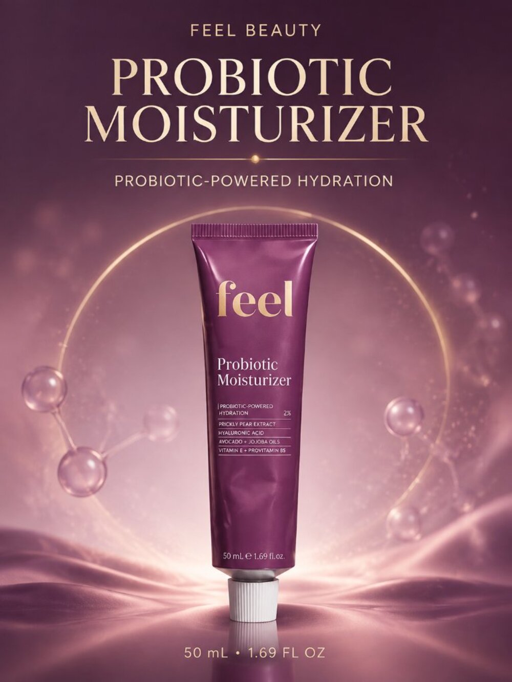 Feel Beauty Probiotic Moisturizer 50mL New
